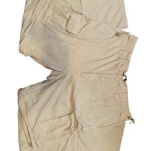 Beige Cargo Shorts